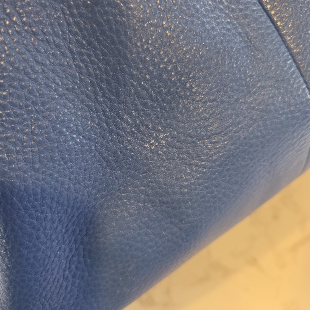 Coach Blue Pebbled Leather Hobo Bag - Picture 5 of 13